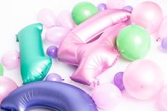 Foil Balloon Number 8 - Green Metallic Mat - 86 cm